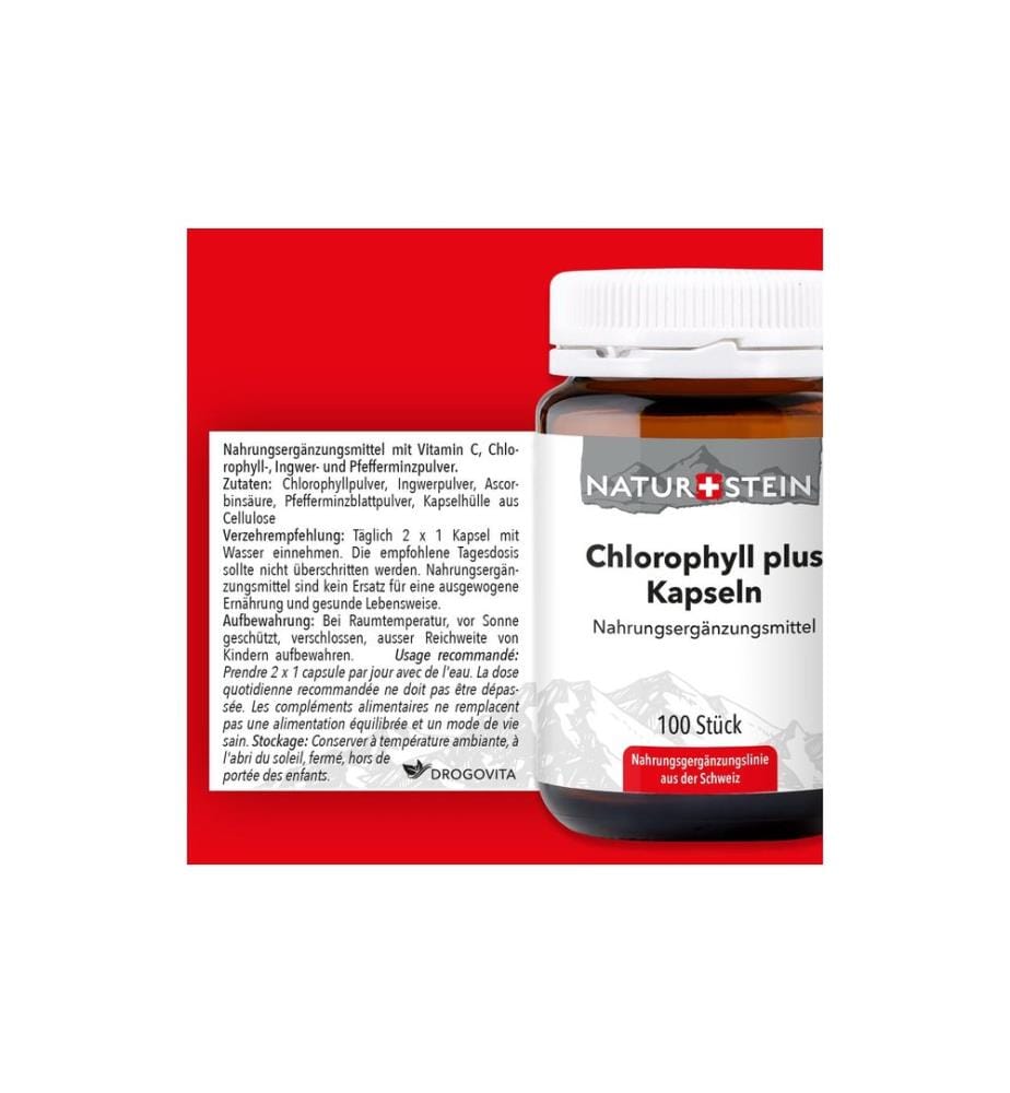 Naturstein - Chlorophyll plus Kapseln 100 Stück