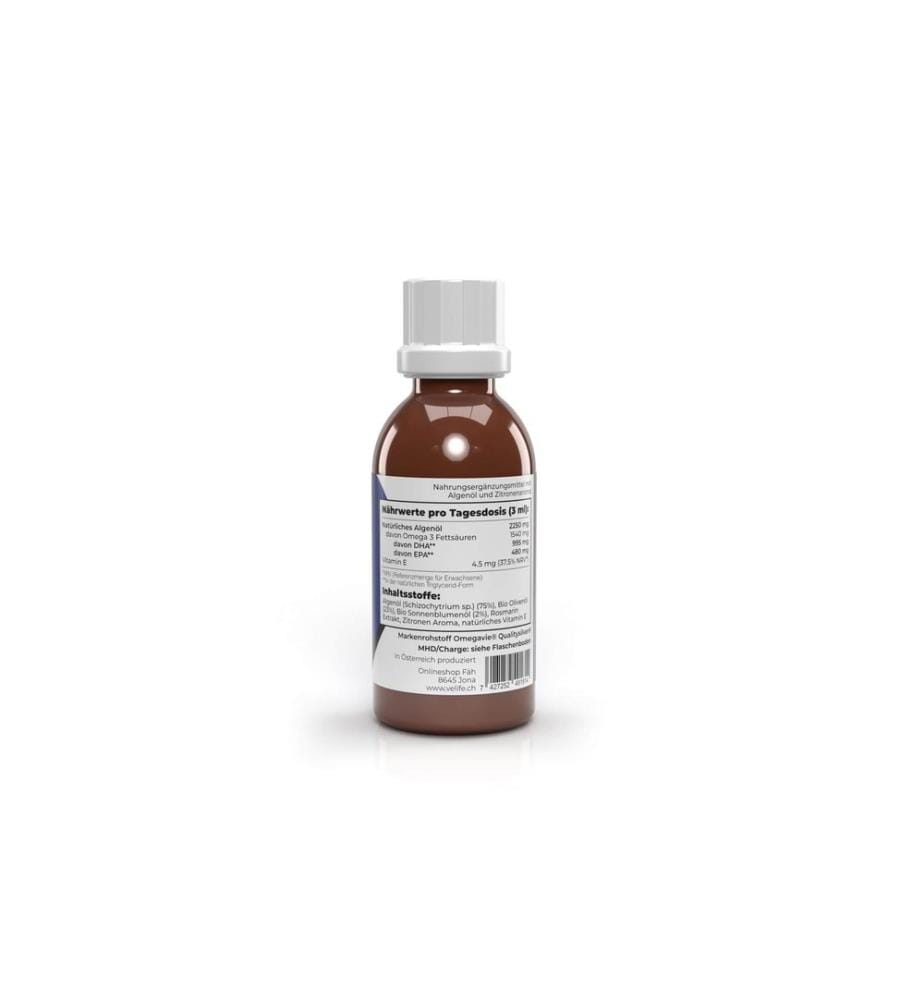 VeLife - Huile d'algues oméga 3 végétalienne 100 ml