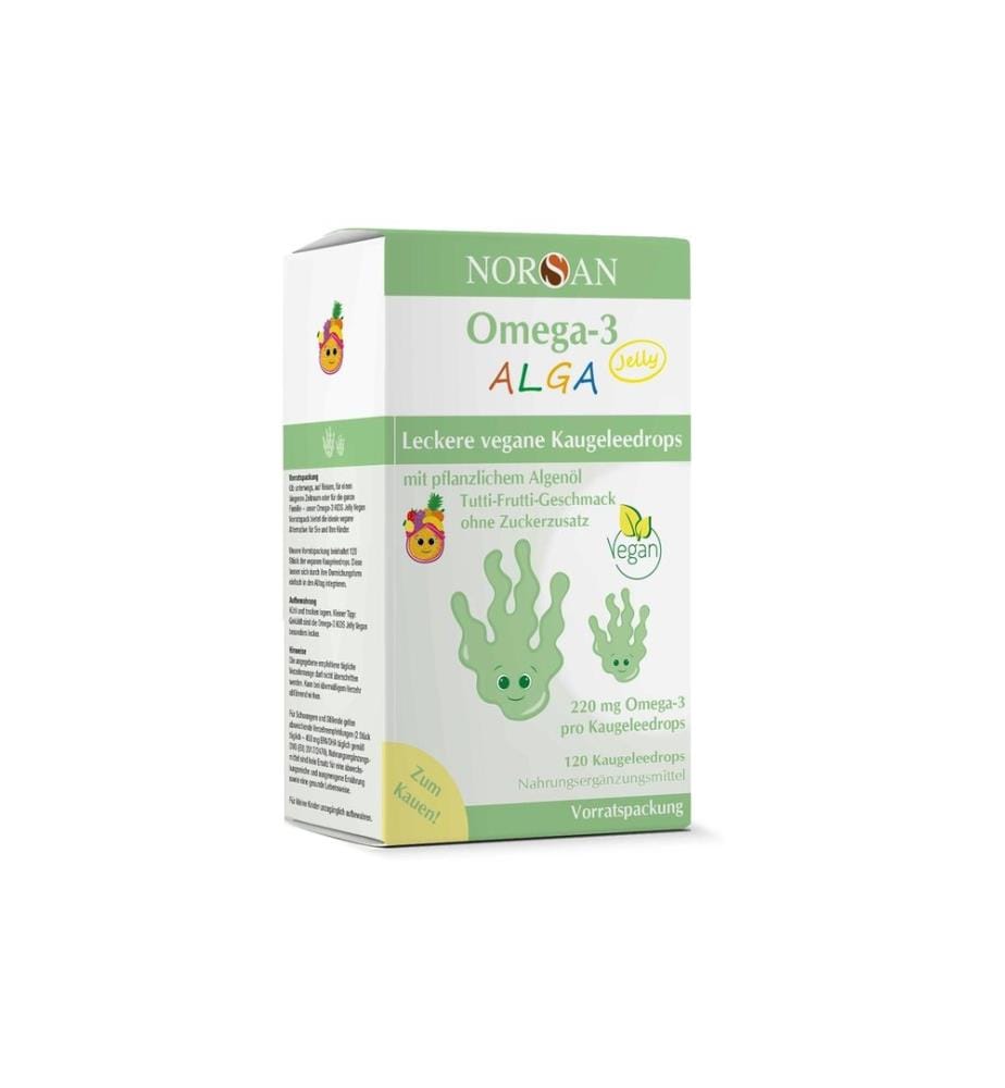 Norsan - Oméga-3 végétalien Alga Jelly 120 pièces