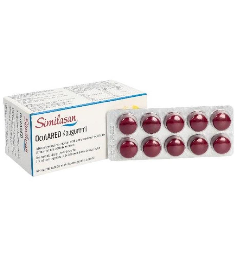 Similasan - OculARED Gomme à mâcher fruit 60 pièces