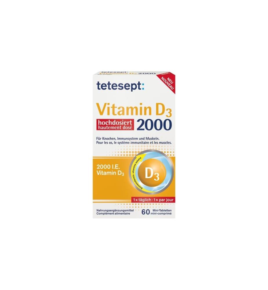 tetesept Vitamin D3 2000 hochdosiert 60 Minitabletten