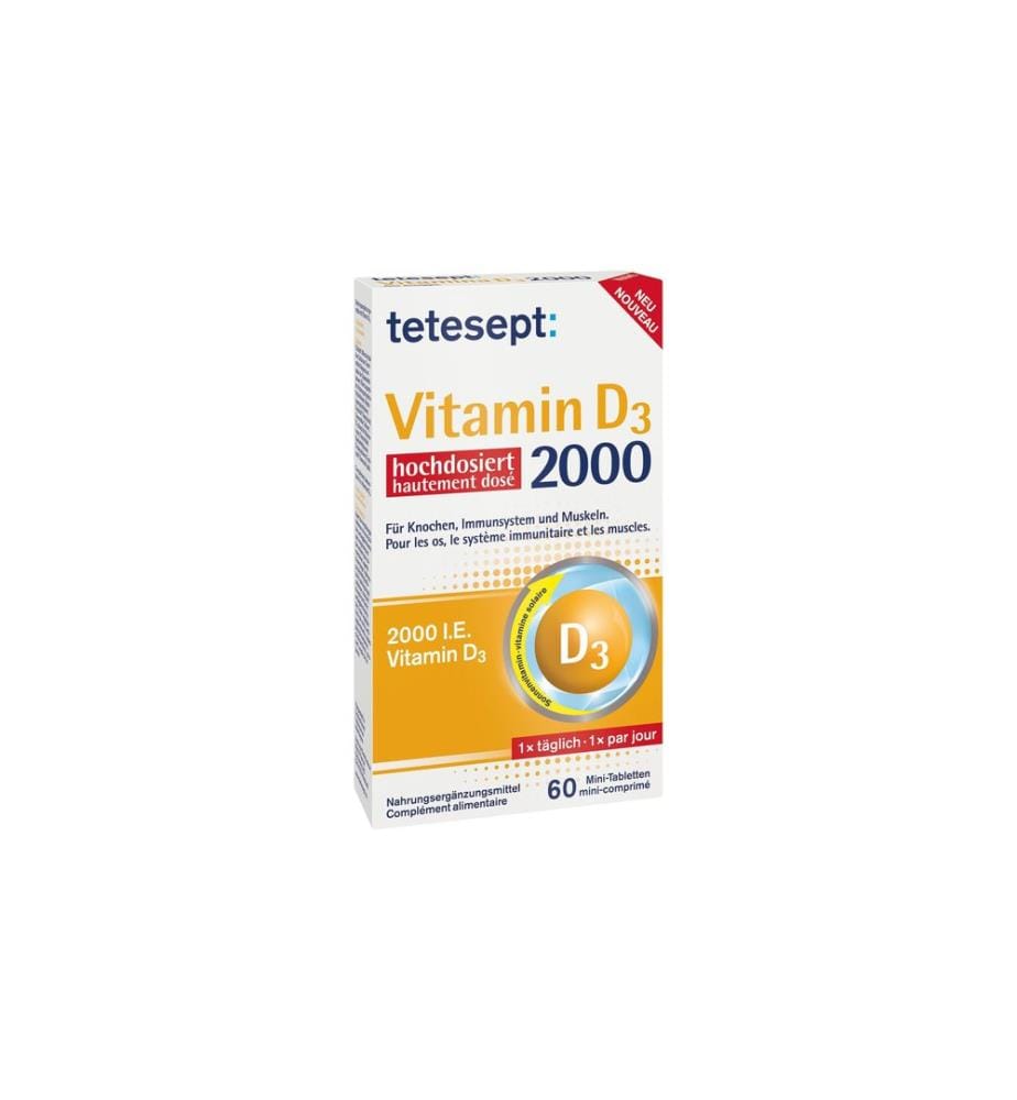 tetesept Vitamin D3 2000 hochdosiert 60 Minitabletten
