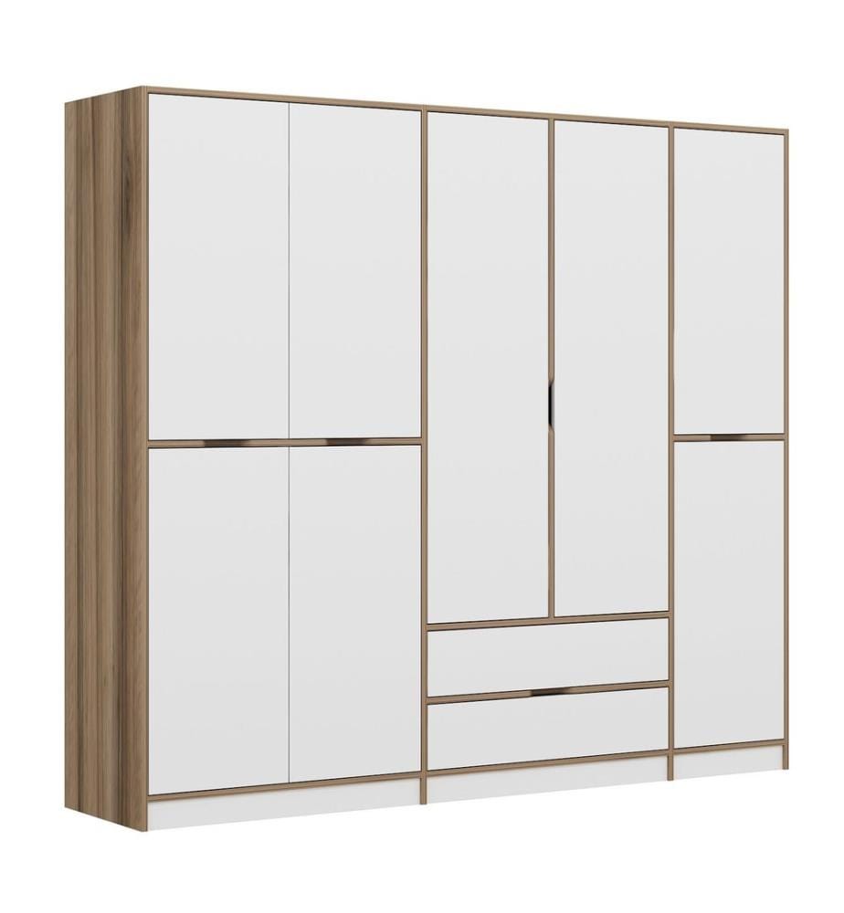 Armoire, blanche, Dore, panneau de particules 100% recouvert de mélamine