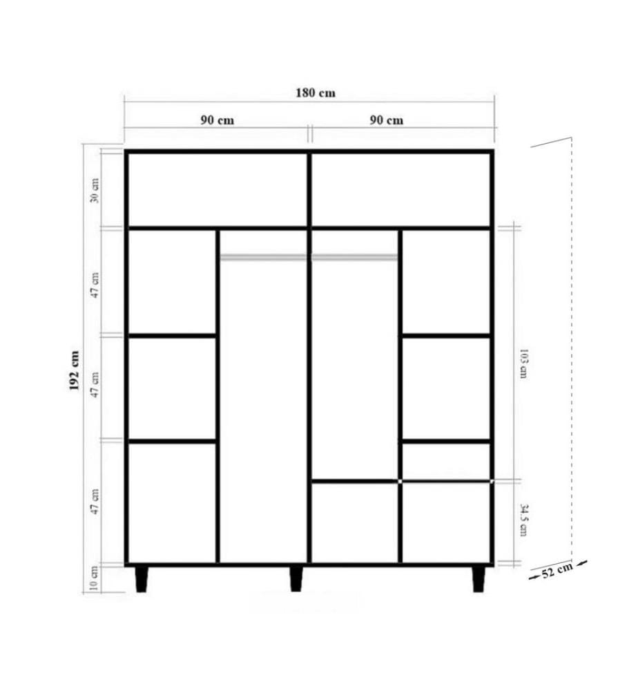Armoire, Sonomo, panneaux de particules mélaminés