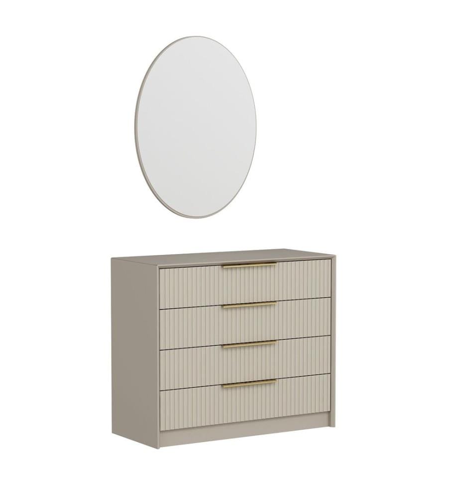 Commode, pierre, panneaux de particules mélaminés