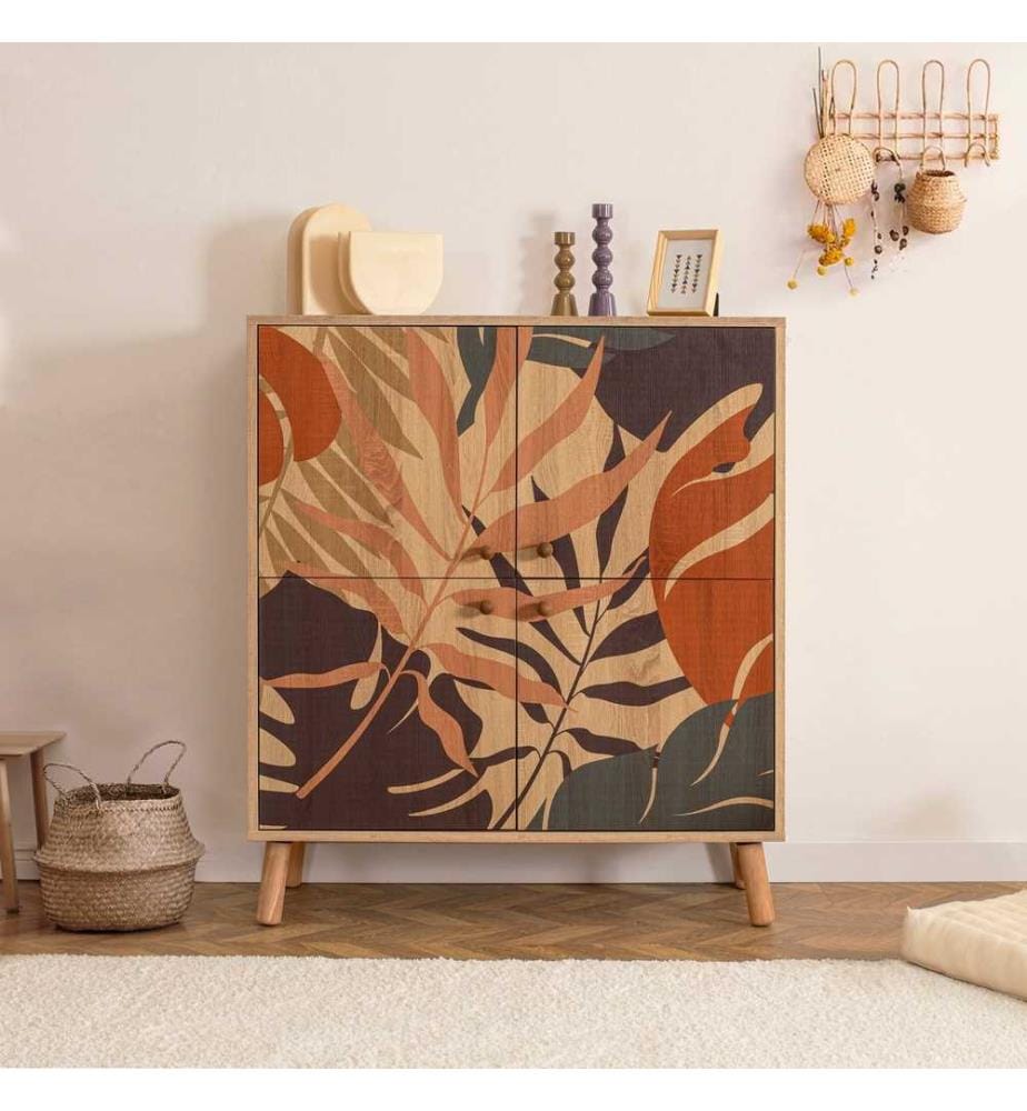 Multi Purpose Cabinet, Multicolor, Melamine Coated Particle Board
