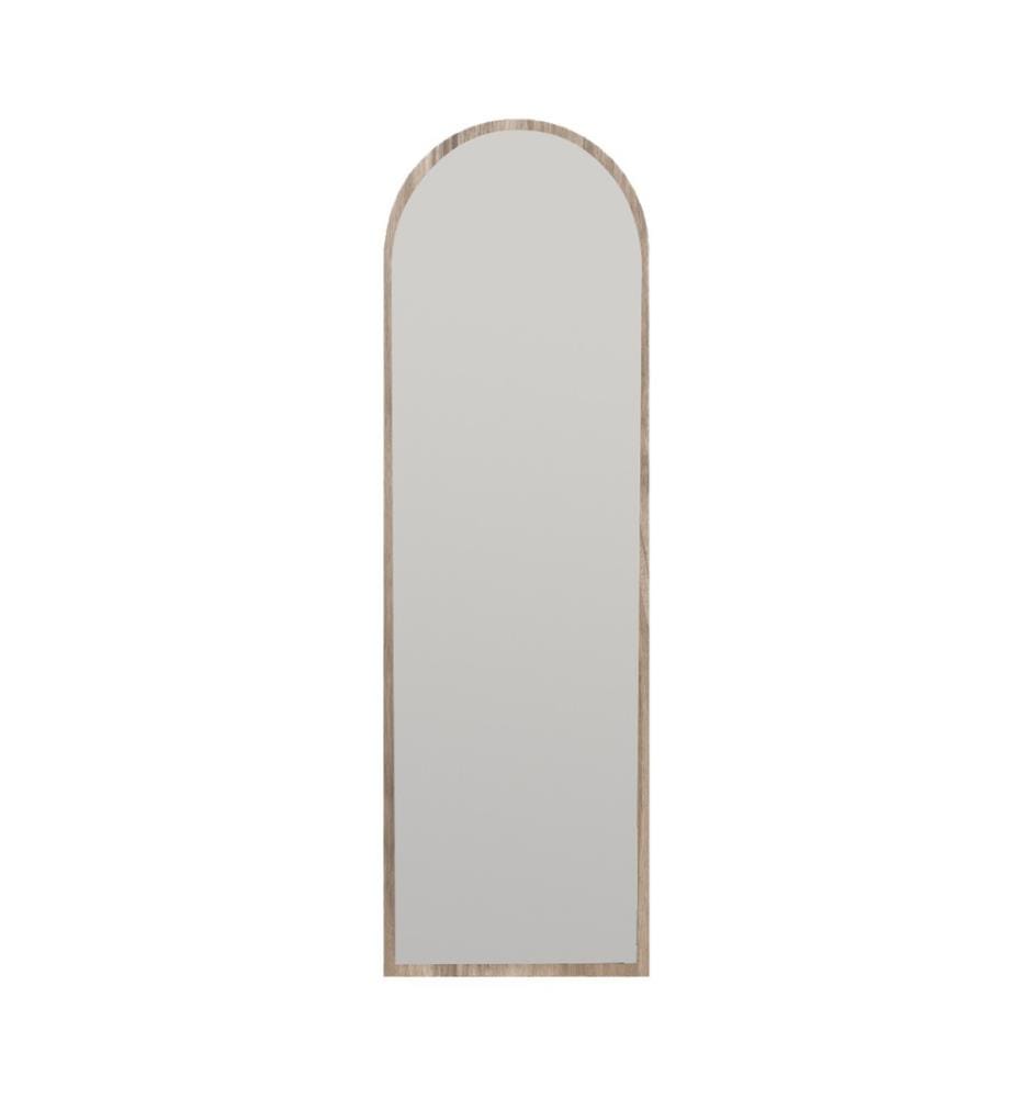 Miroir, noyer, MDF, verre ovale