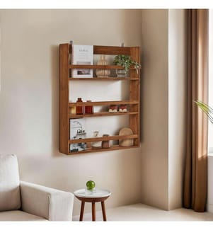 Étagère murale en bois, 100% bois