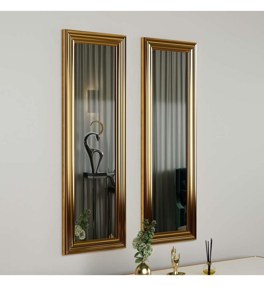Miroir noir en MDF, miroir de commode