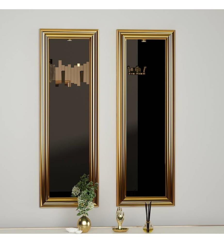 Miroir noir en MDF, miroir de commode