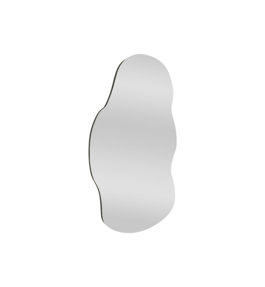 Miroir noir en MDF, miroir de commode