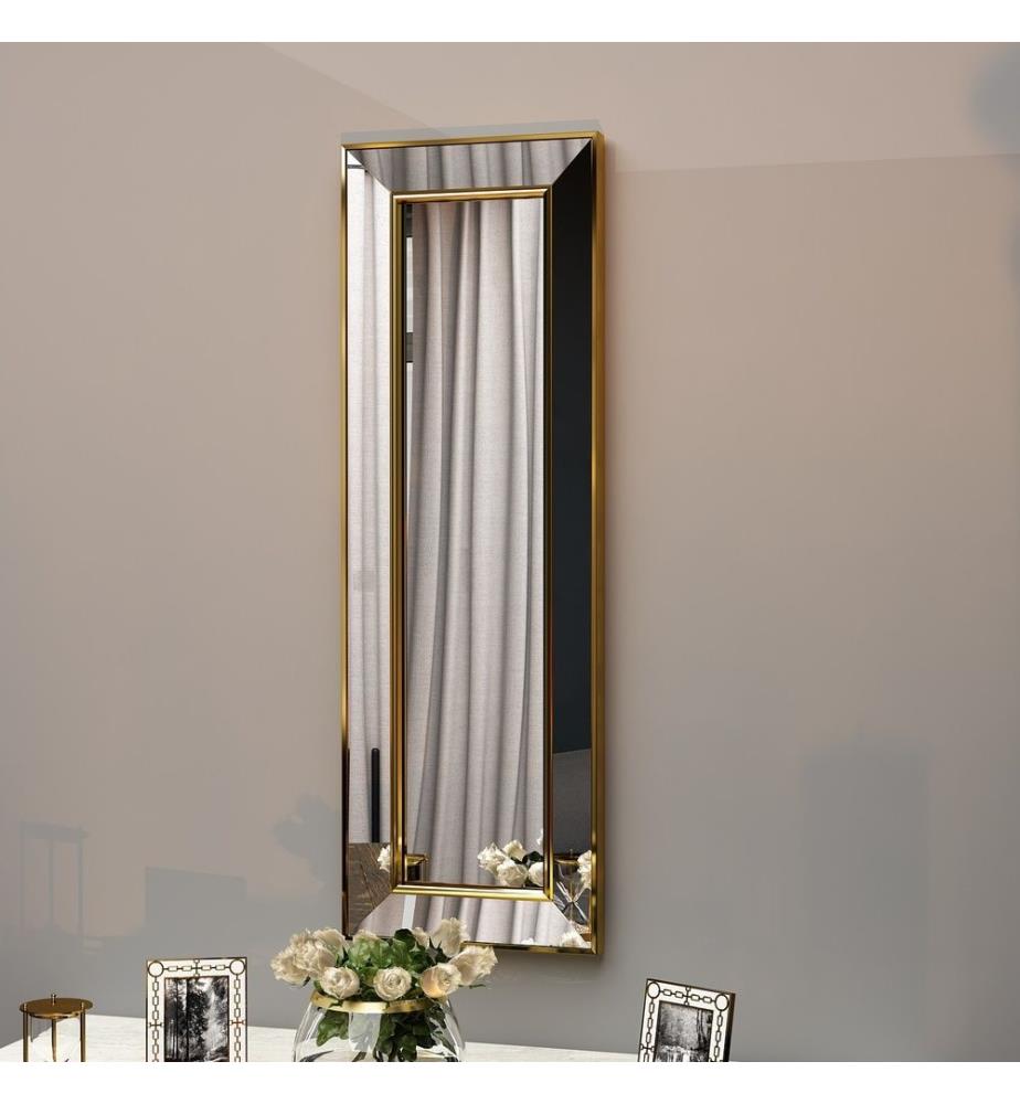 Miroir, doré, MDF, cadre doré