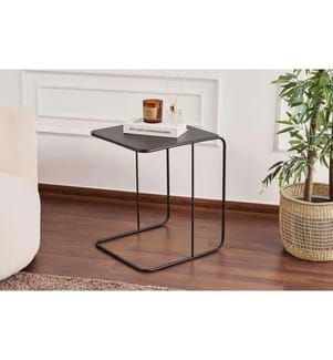 Side Table, Black, 100% METAL