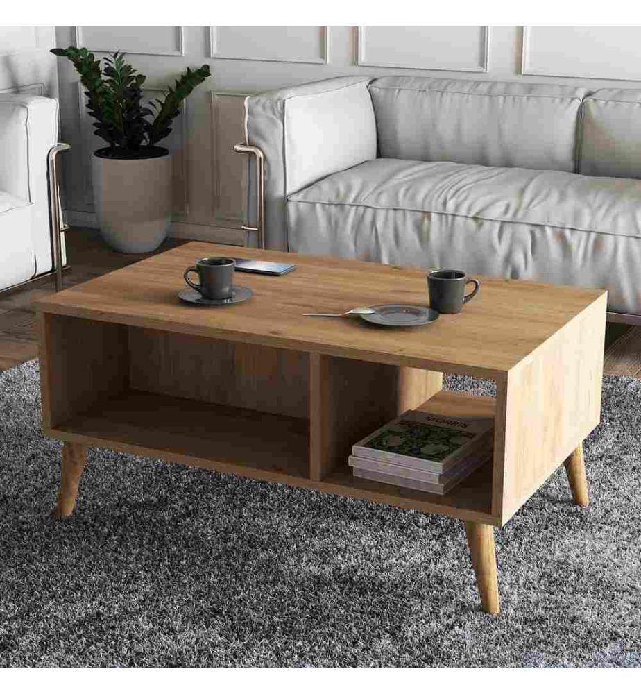 Table basse, chêne, panneau de particules mélaminé