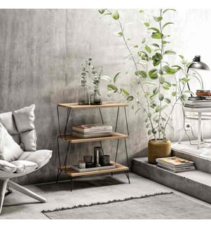 Side Table, Pine, Melamine Coated Particle Board