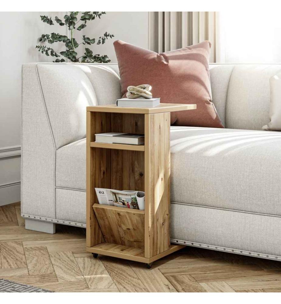 Side Table, Pine, Melamine Coated Particle Board