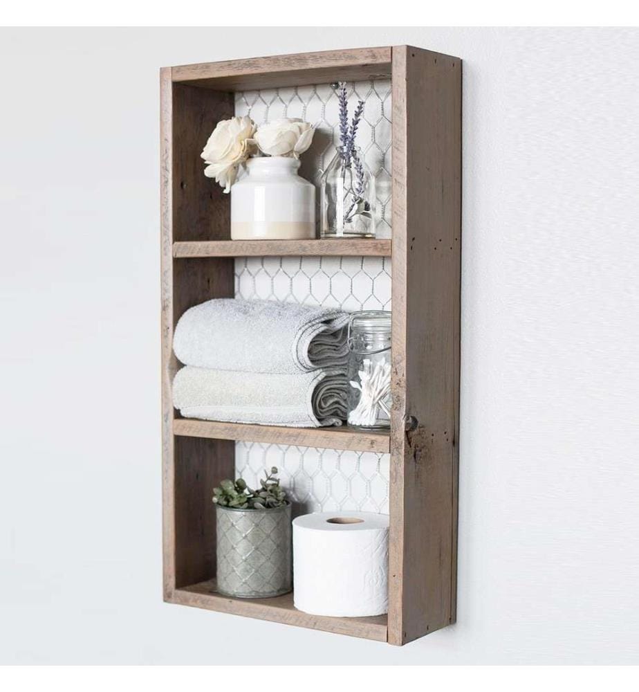 Wall Shelf, Walnut, Spruce Wood, Handmade