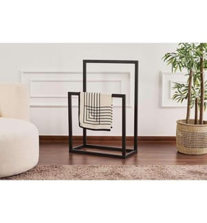 Porte-manteau, noir, 100% MÉTAL