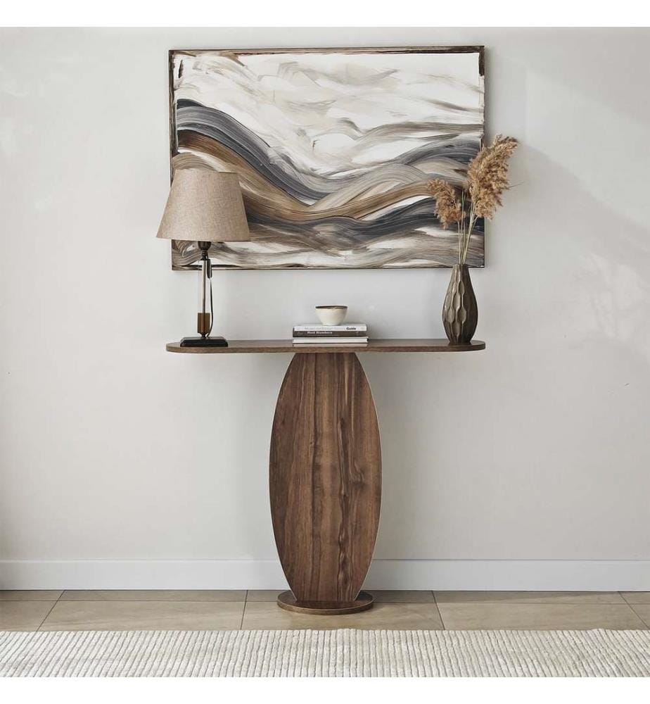 Commode, noyer, panneaux de particules mélaminés