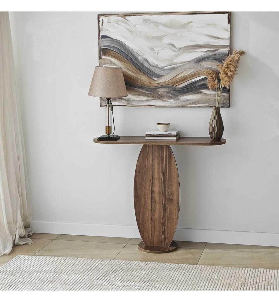 Commode, noyer, panneaux de particules mélaminés