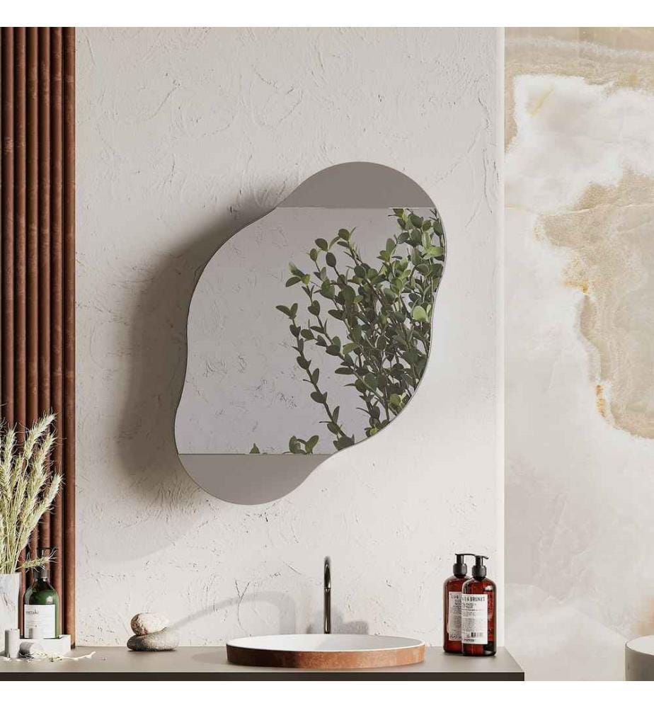 Meuble de salle de bain, moka clair, panneaux de particules mélaminés