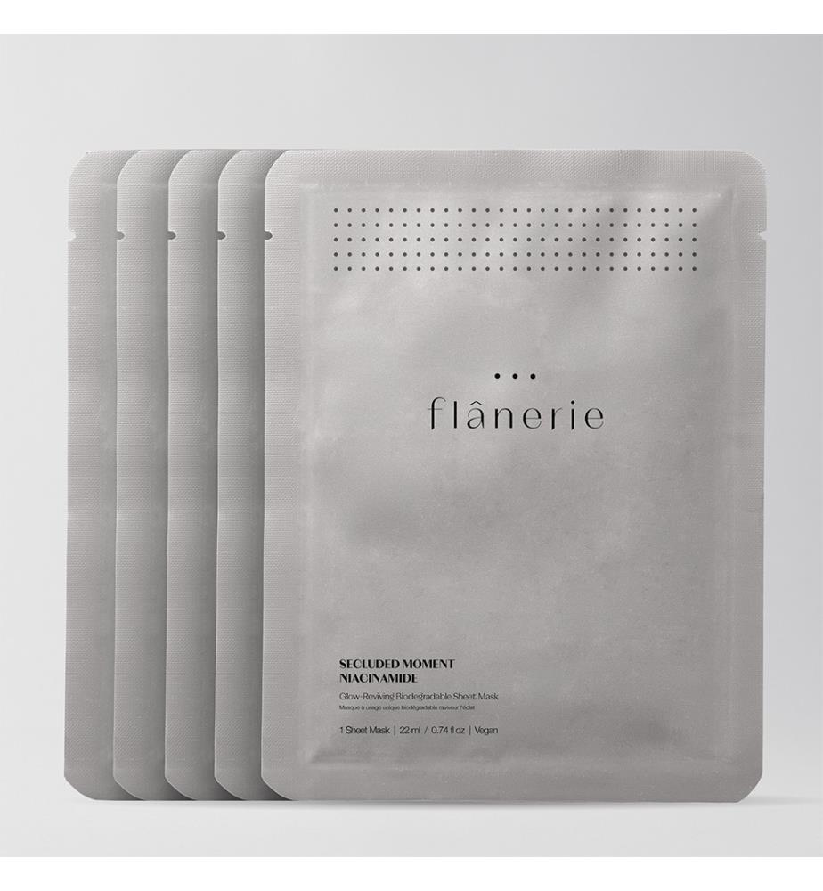 Masque à usage unique biodégradable raviveur l'éclat