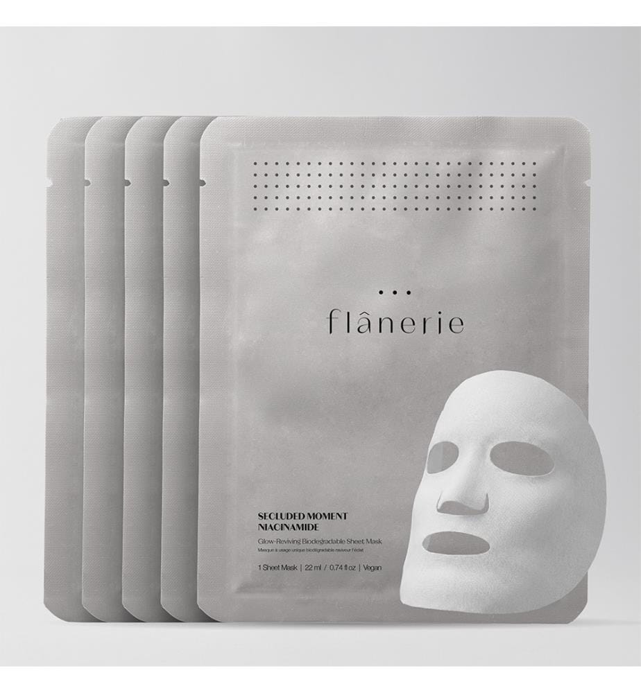 Masque à usage unique biodégradable raviveur l'éclat