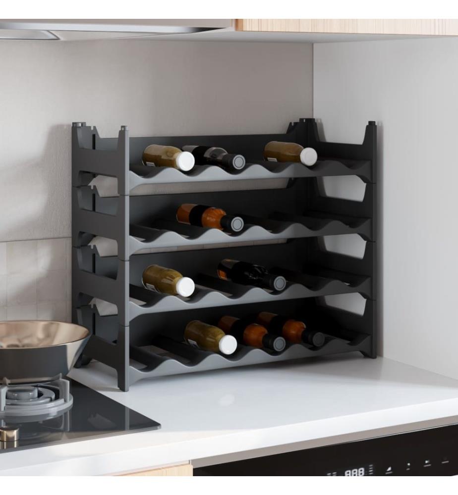 Weinregal für 24 Flaschen PP Stapelbar