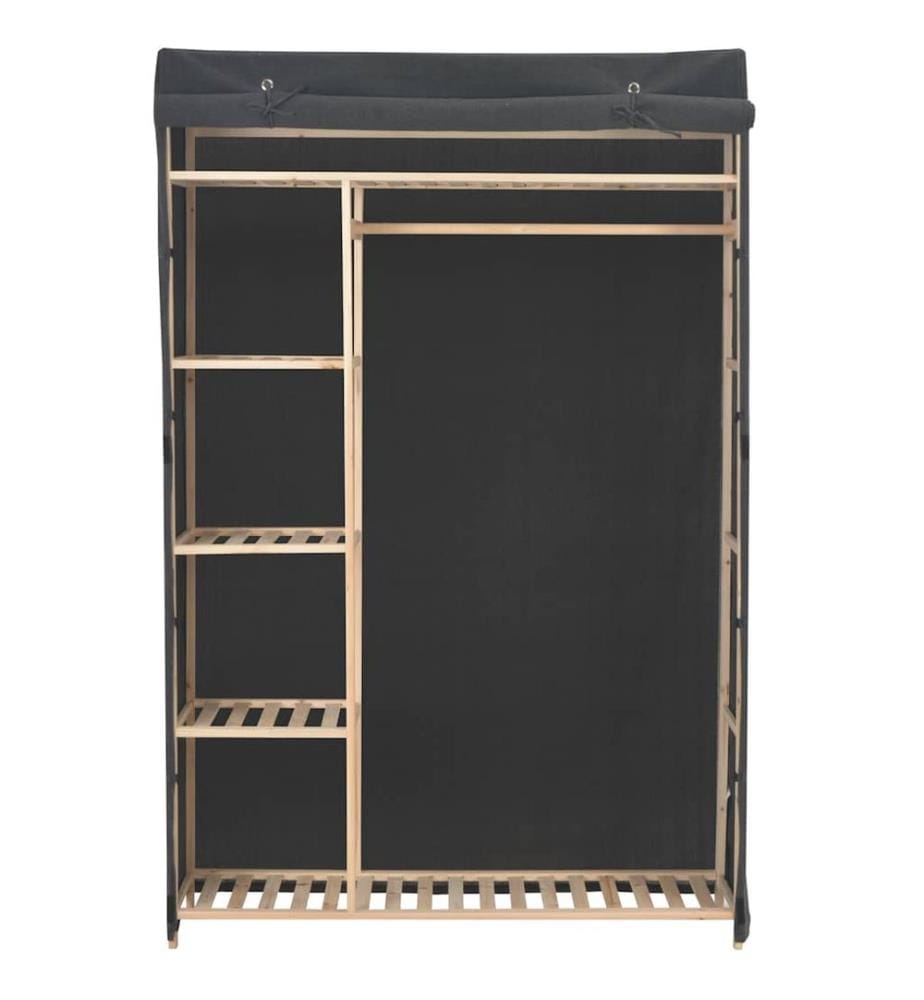 Kleiderschrank Grau 110 x 40 x 170 cm Stoff