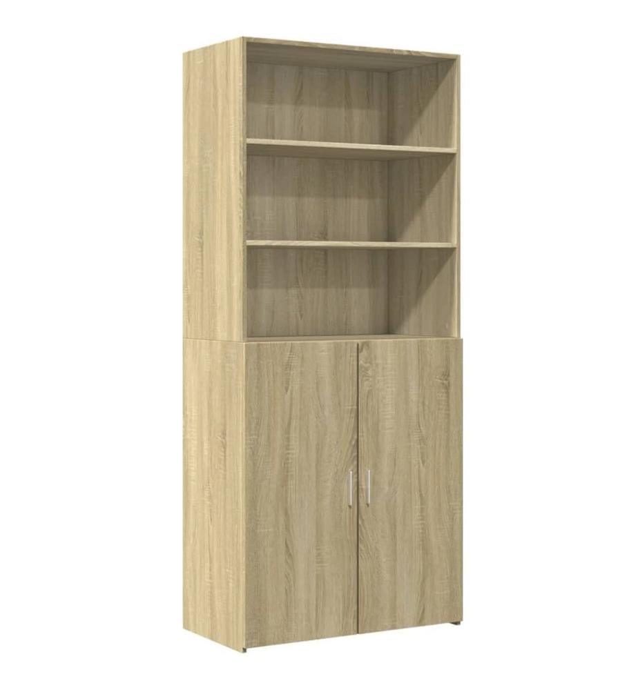Highboard Sonoma-Eiche 80x42,5x185 cm Holzwerkstoff