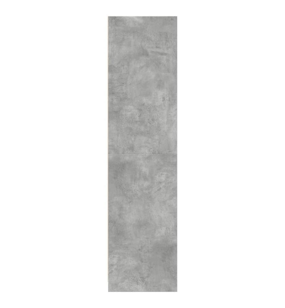 Garde-robe gris béton 30x50x200 cm bois d'ingénierie