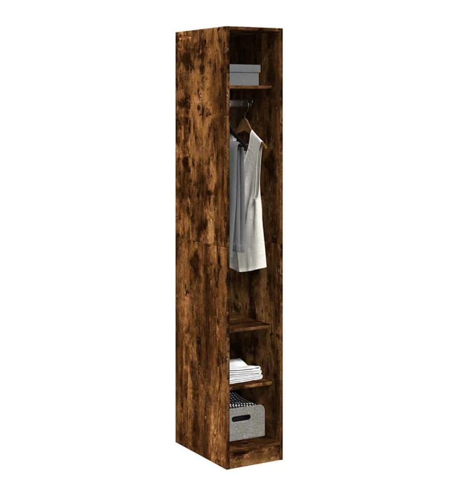 Kleiderschrank Räuchereiche 30x50x200 cm Holzwerkstoff