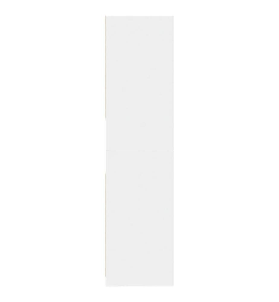 Garde-robe blanc 80x50x200 cm bois d'ingénierie