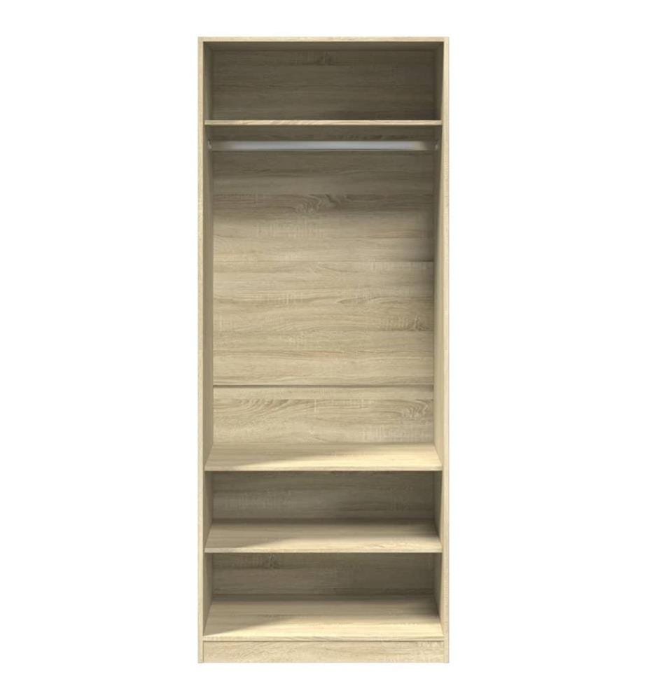 Garde-robe chêne sonoma 80x50x200 cm bois d'ingénierie