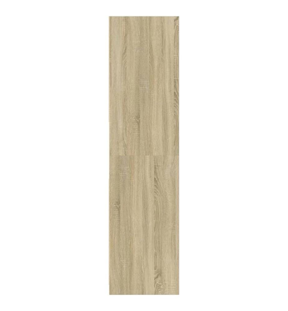 Garde-robe chêne sonoma 80x50x200 cm bois d'ingénierie