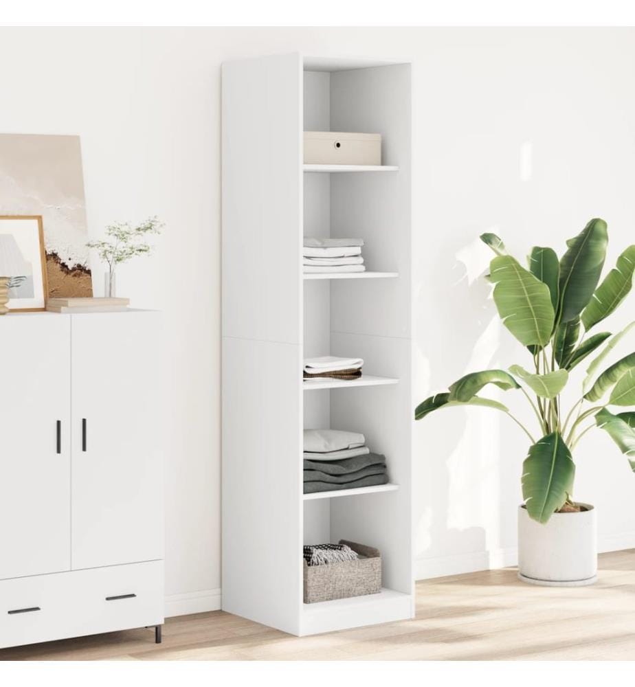 Kleiderschrank Weiss 50x50x200 cm Holzwerkstoff