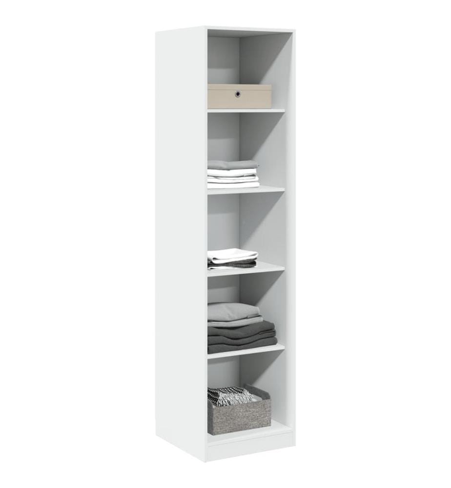 Kleiderschrank Weiss 50x50x200 cm Holzwerkstoff