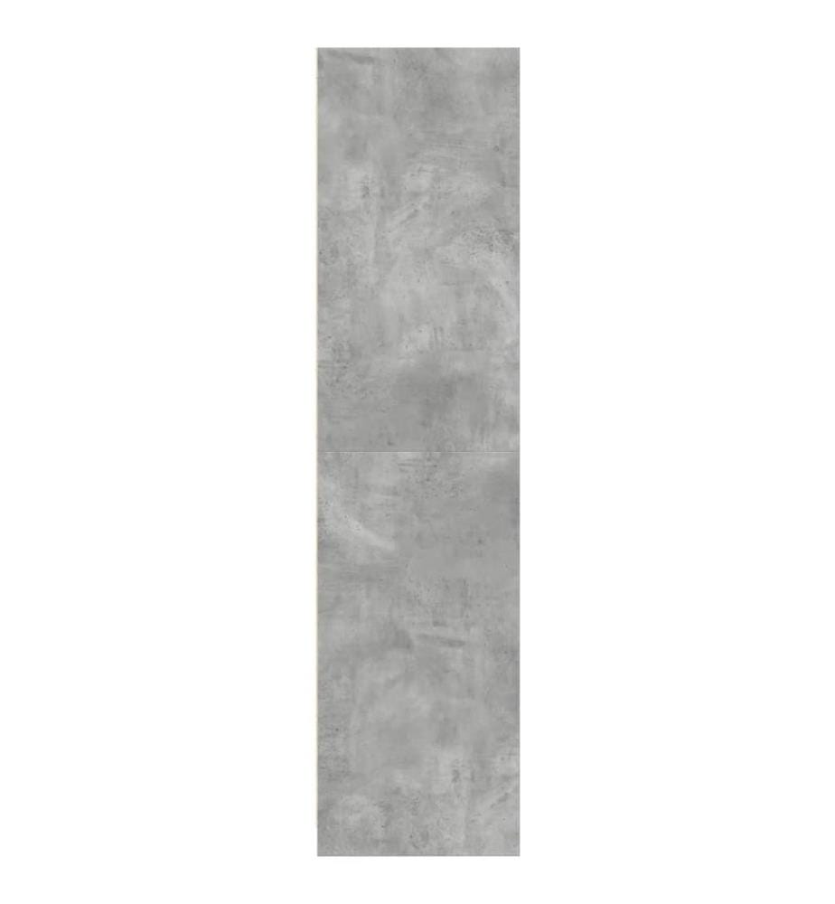 Kleiderschrank Betongrau 50x50x200 cm Holzwerkstoff