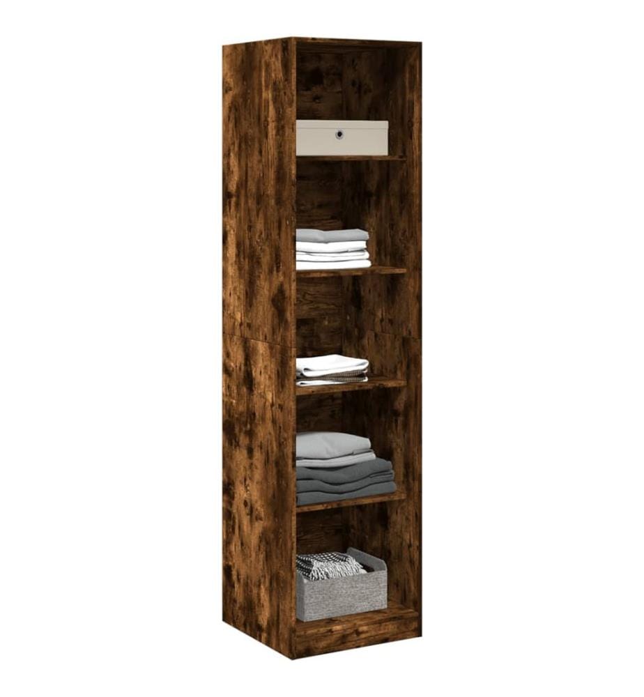 Kleiderschrank Räuchereiche 50x50x200 cm Holzwerkstoff