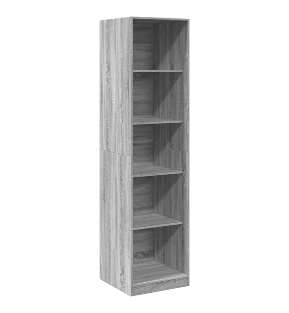 Kleiderschrank Grau Sonoma 50x50x200 cm Holzwerkstoff
