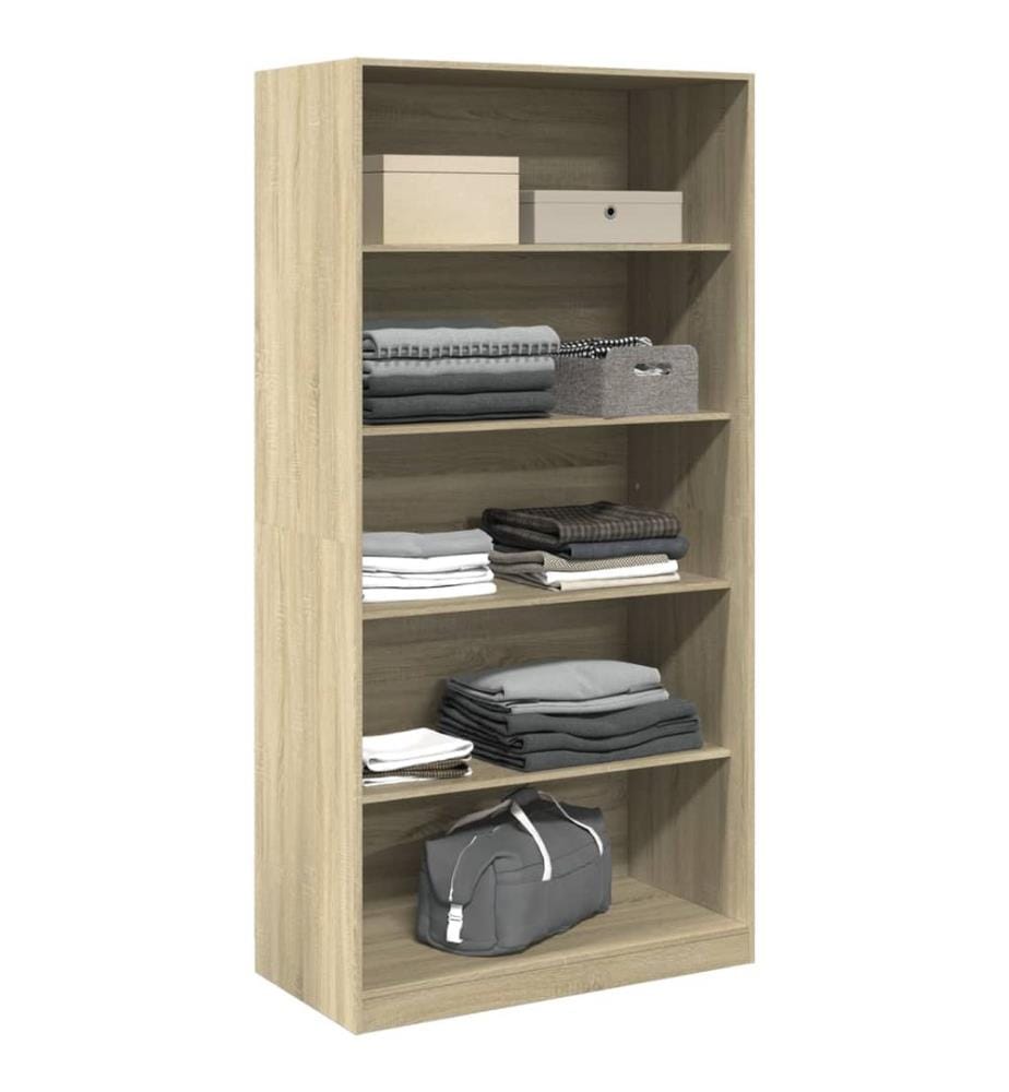 Kleiderschrank Sonoma-Eiche 100x50x200 cm Holzwerkstoff