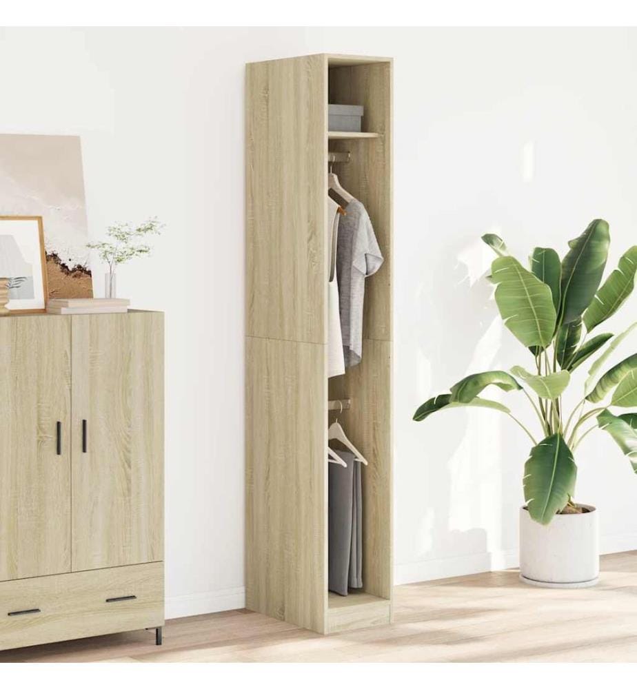 Kleiderschrank Sonoma-Eiche 30x50x200 cm Holzwerkstoff