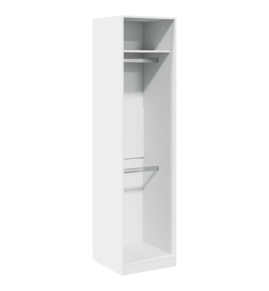 Kleiderschrank Weiss 50x50x200 cm Holzwerkstoff