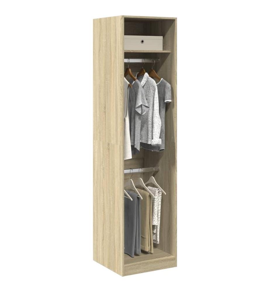 Kleiderschrank Sonoma-Eiche 50x50x200 cm Holzwerkstoff