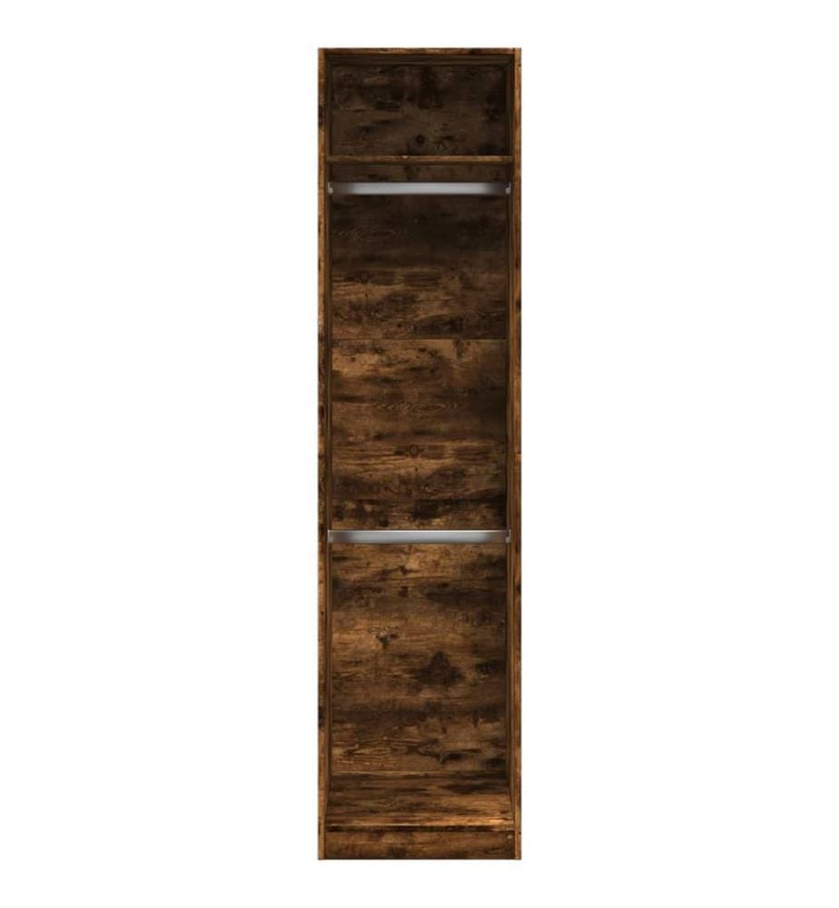 Kleiderschrank Räuchereiche 50x50x200 cm Holzwerkstoff