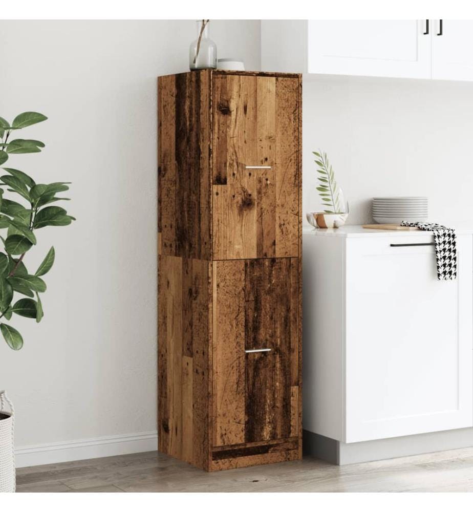 Apothekerschrank Altholz-Optik 40x41x144,5 cm Holzwerkstoff