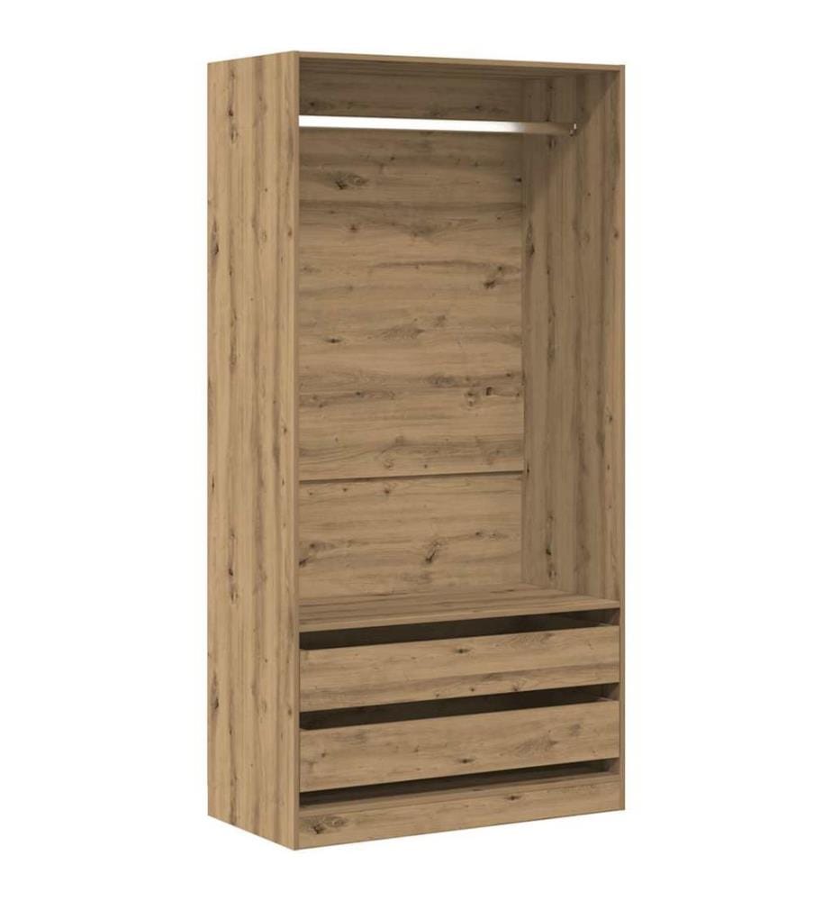 Kleiderschrank Artisan-Eiche 100x50x200 cm Holzwerkstoff