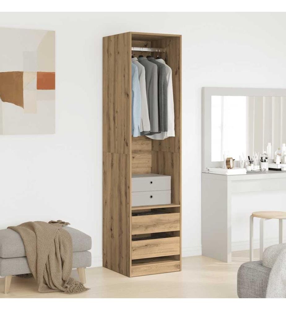 Kleiderschrank Artisan-Eiche 50x50x200 cm Holzwerkstoff