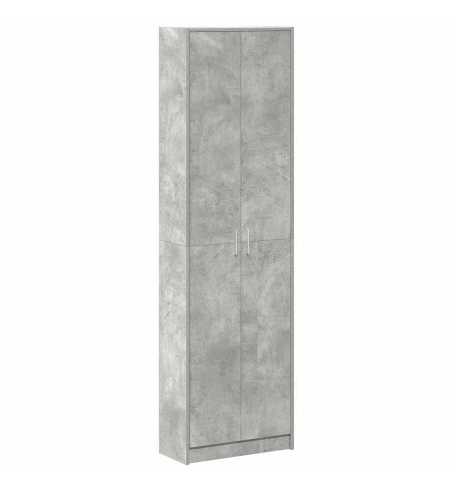 Armoire Gris béton 55 x 25 x 189 cm Bois d'ingénierie