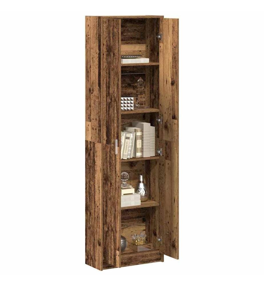Kleiderschrank mit Regal Altholz 55 x 25 x 189 cm Holzwerkstoff